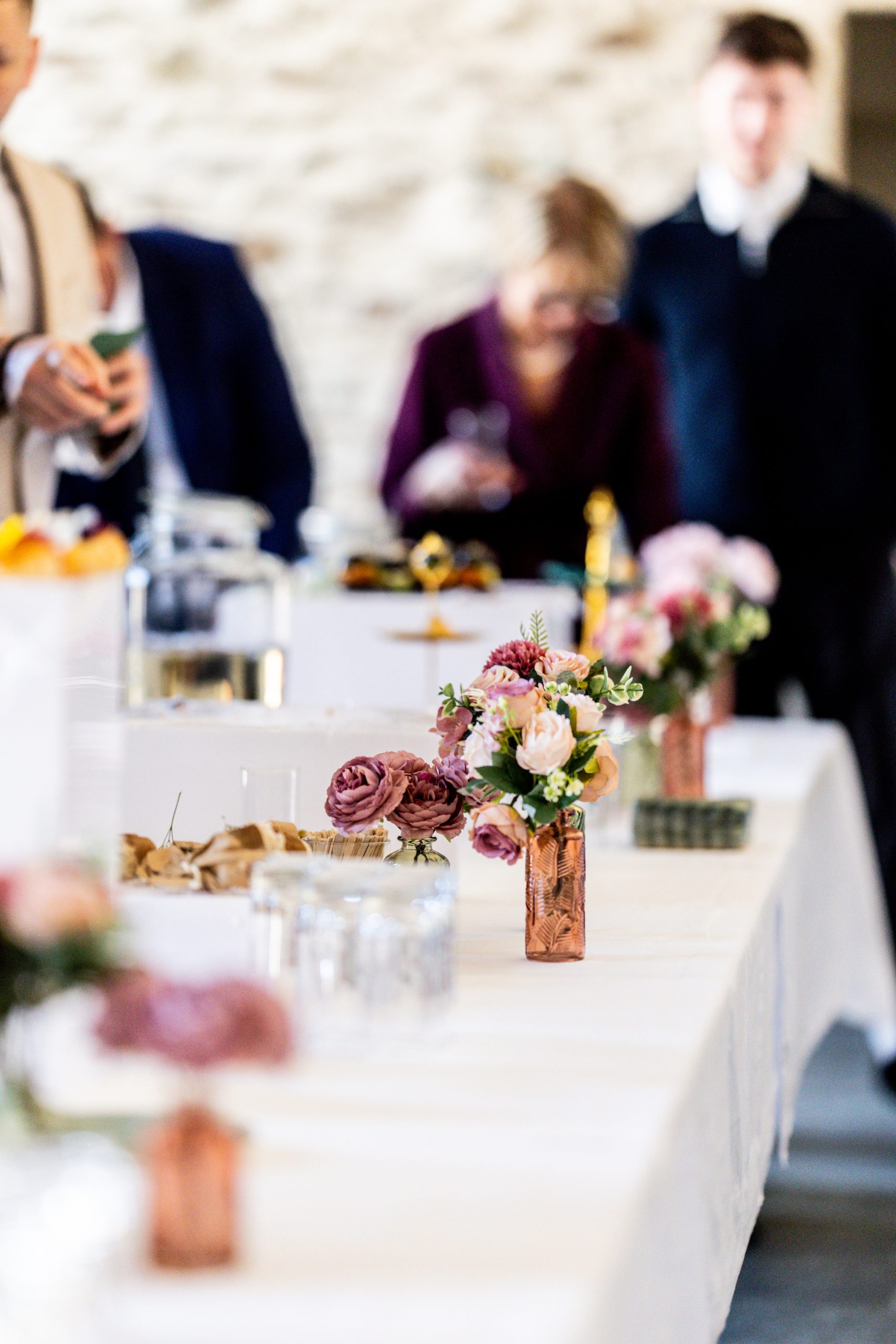 Détails de décoration de mariage dans un domaine