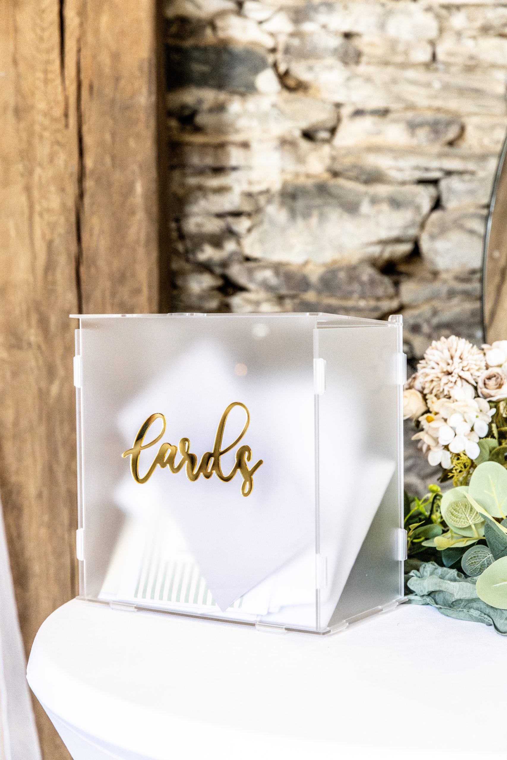 Détails de décoration de mariage dans un domaine