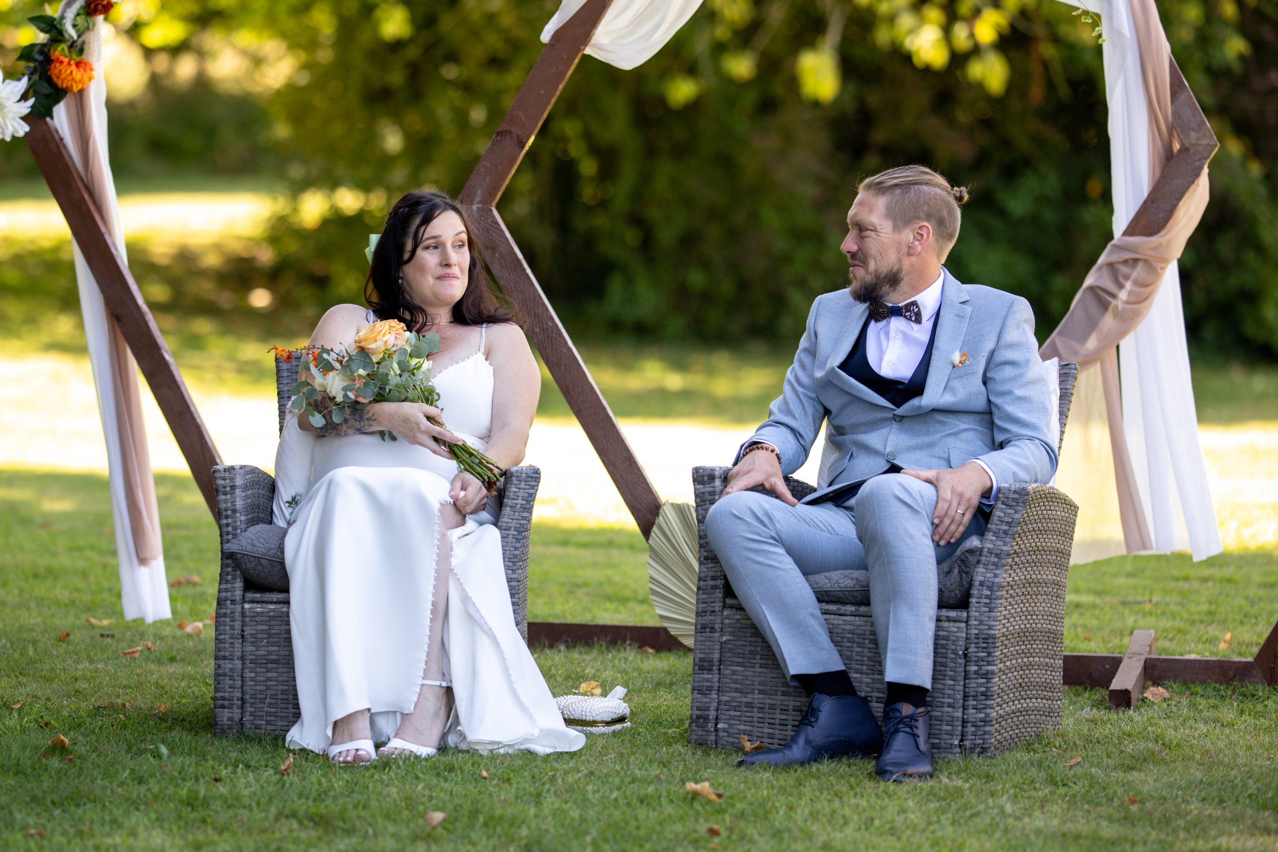 Cérémonie de mariage laïc en Normandie avec échange des vœux